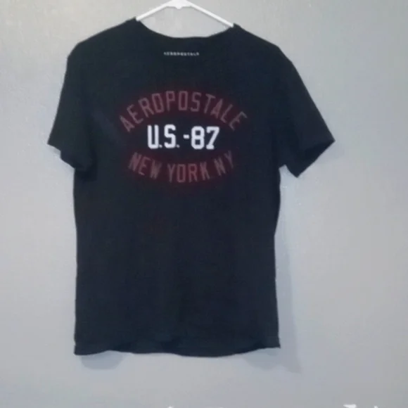 Chemise Aéropostale Pour Homme - Taille M, Grise, Manches Courtes